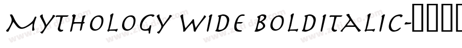 Mythology Wide BoldItalic字体转换